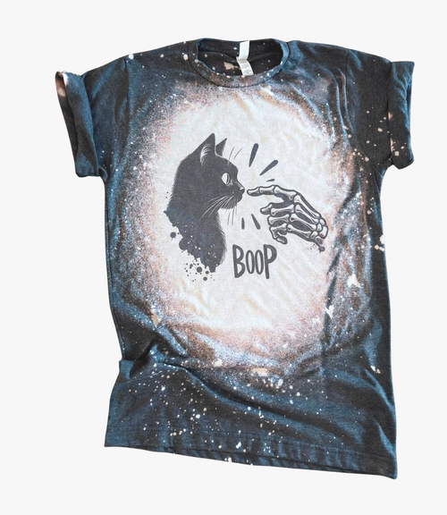 Boop Cat Skeleton Tee