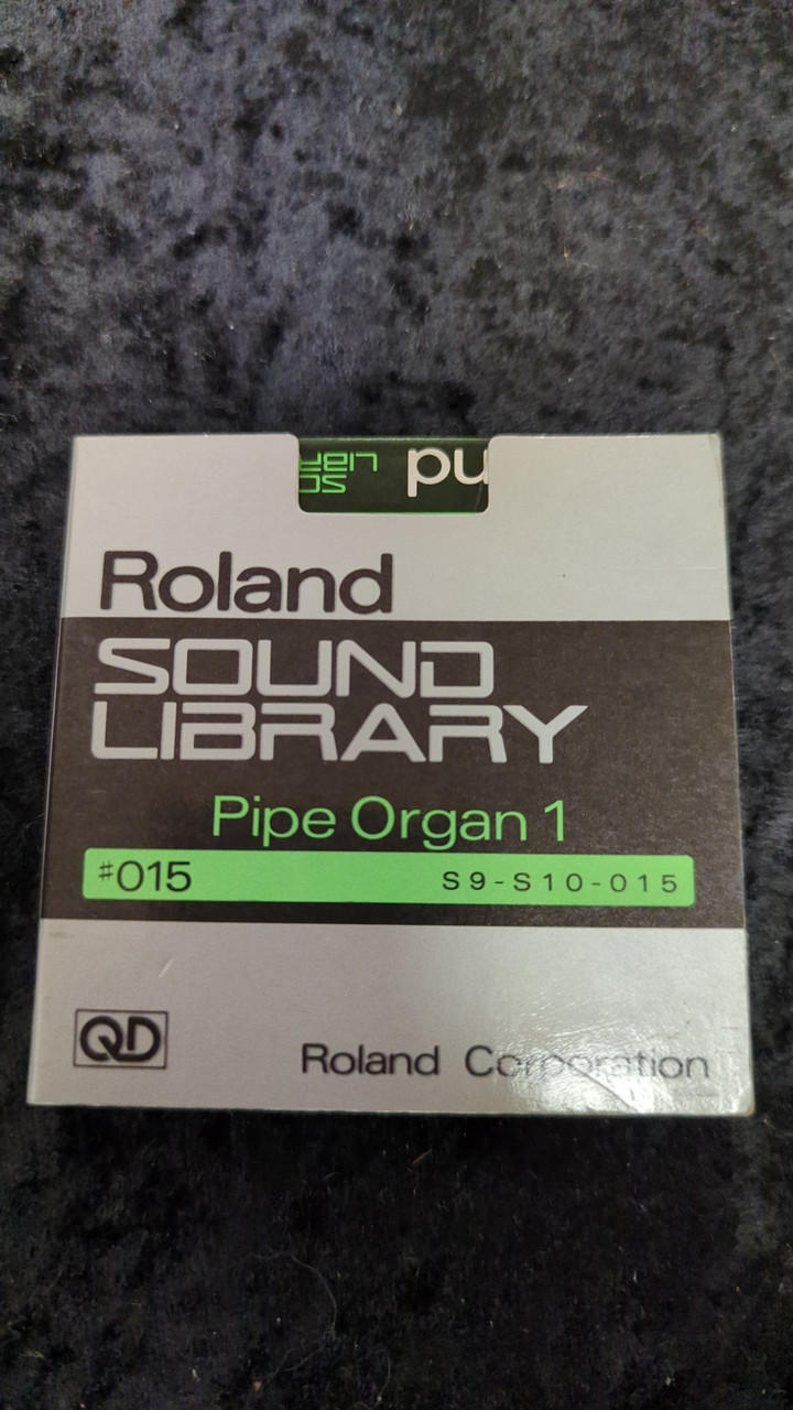 Roland「 BO TOMLYN ONE 」SOUND LIBRARY Roland Sound Library Pipe Organ 1 Floppy Disk - Gorby's Music
