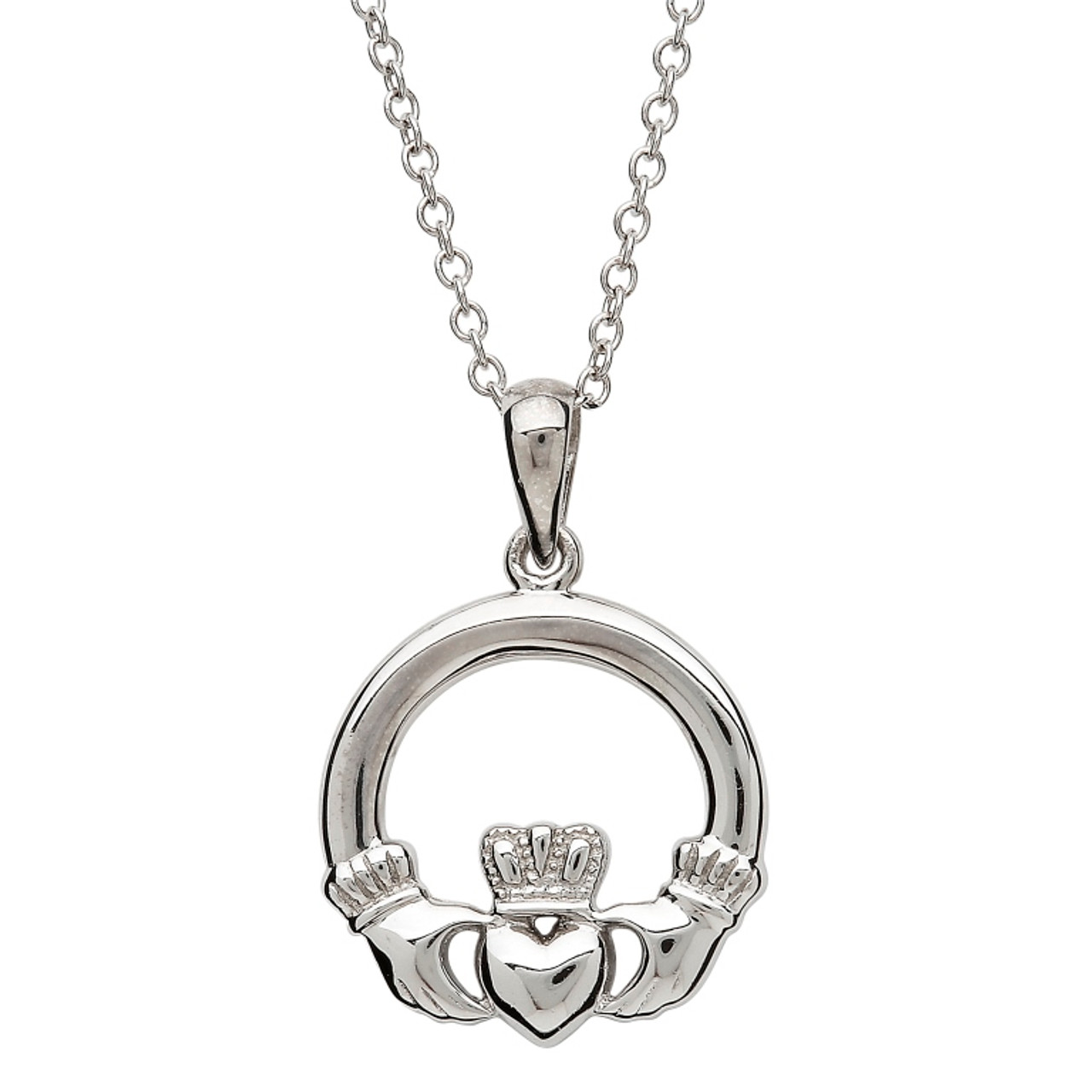 Claddagh Necklace| Irish Coin Necklace | Celtic Coin Necklace | – Betty and  Biddy