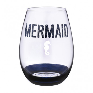 Mermaid Stemless Wine Glass Irish Gifts