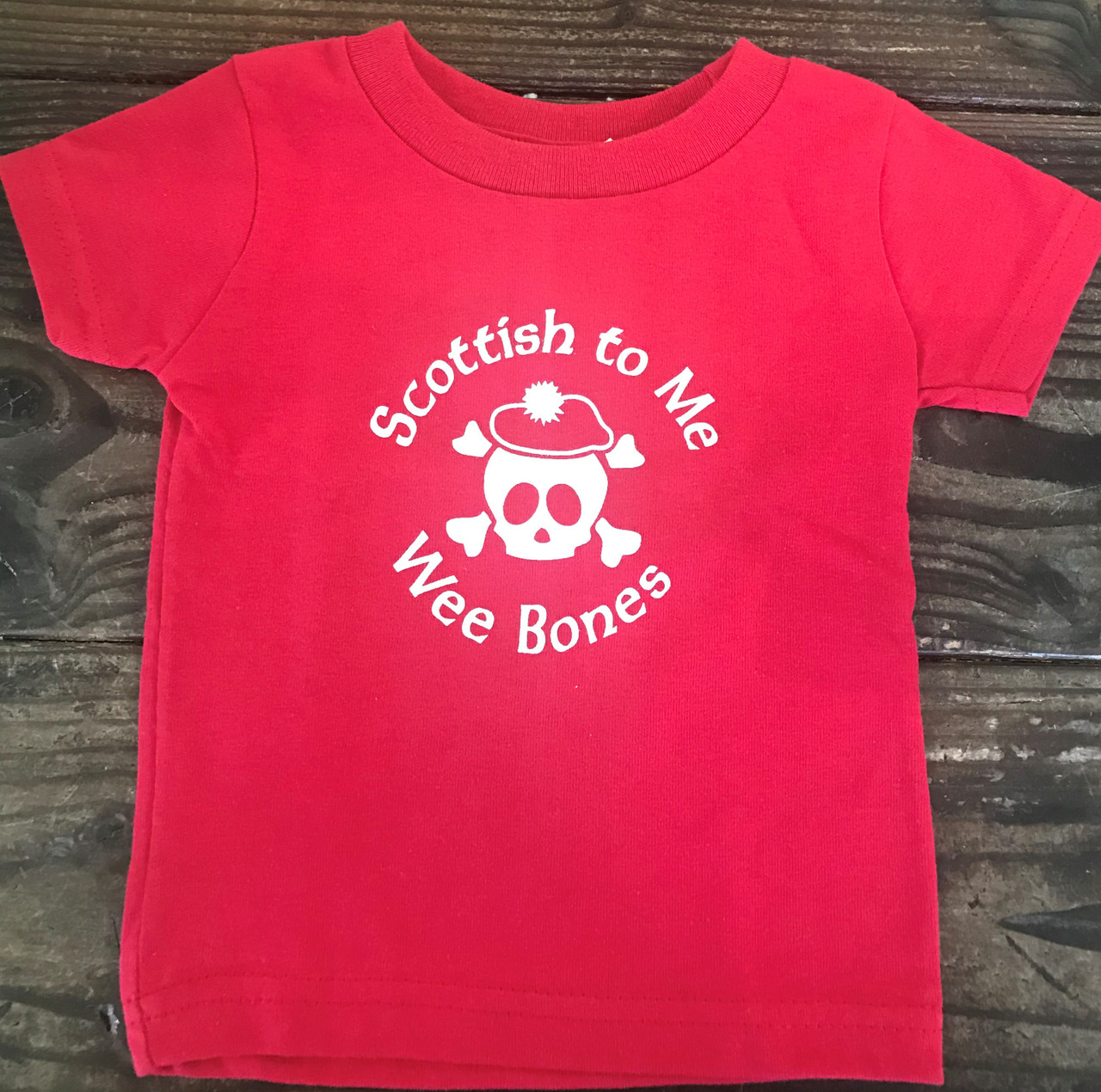 Scottish To Me Wee Bones Kids Tee Scottish Kids Clothing
