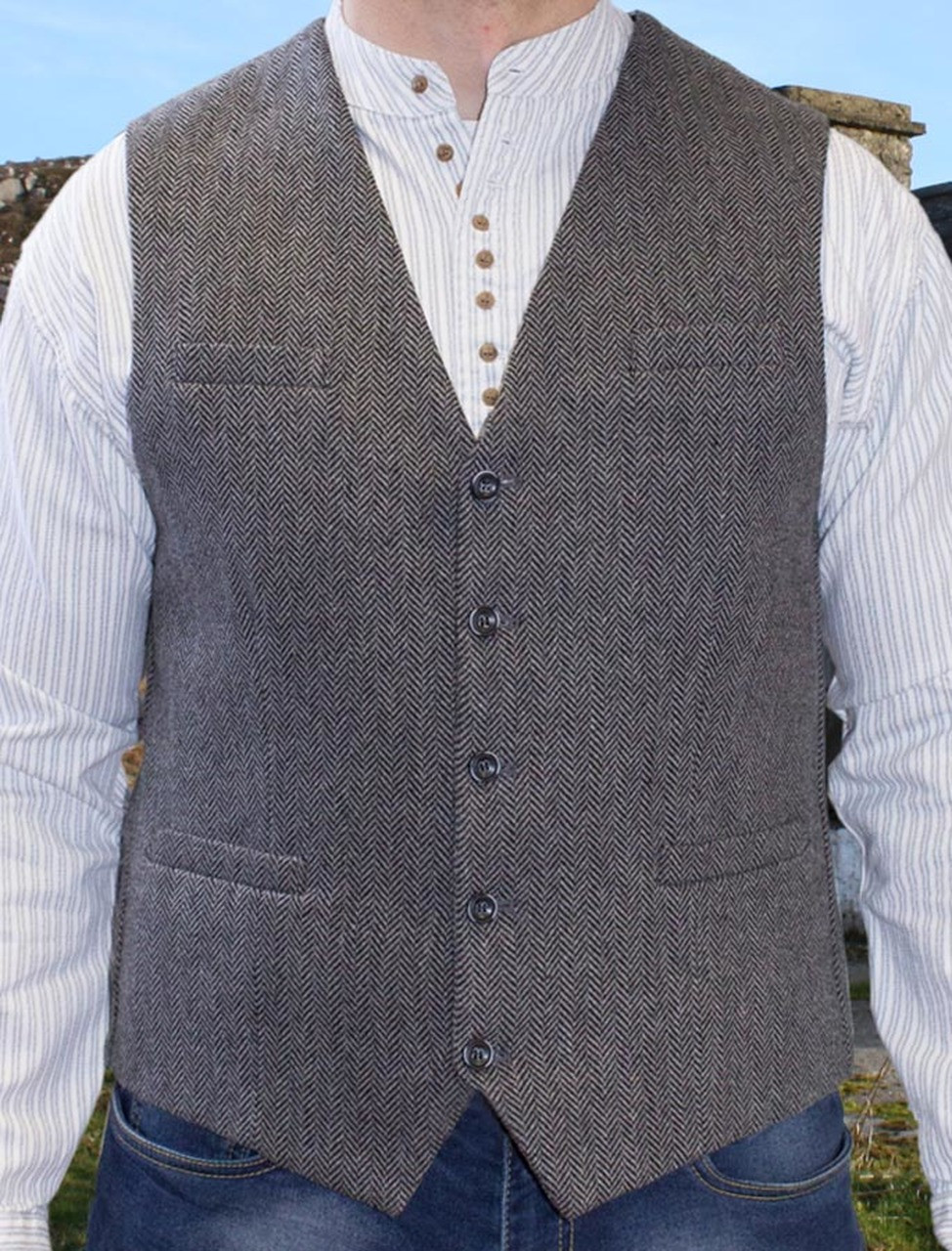 Emerald Isle Waistcoat Grey | Irish Men's Clothing