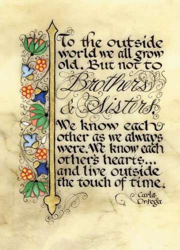 Brothers and Sisters Matted Print Brothers and Sisters Matted Print