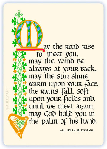 May The Road Rise Prayer Card