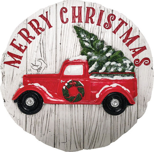 Christmas Truck Stepping Stone