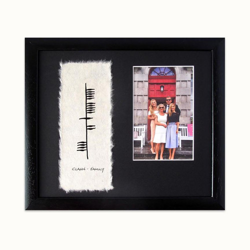 Ogham Family "Clann" Photo Frame  Ogham Family "Clann" Photo Frame