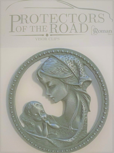 Protectors of The Road Madonna Car Visor Clip