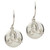 Sterling Silver Trinity Knot Diamond Earrings 