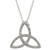 Celtic Trinity Knot Necklace Embellished With Swarovski Crystals