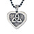 Celtic Triquetra and Heart Celtic Knot Necklace