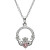 Sterling Silver Claddagh Birthstone Necklace June Sterling Silver Claddagh Birthstone Necklace June