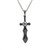 Black Rhodium Nuada Sterling Silver Sword Necklace  26" chain