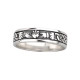 Ladies Oxidized Claddagh Ring