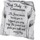 COMMUNION MESSAGE SLATE PLAQUE