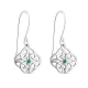 Sterling Silver Crystal Celtic Knot Earrings