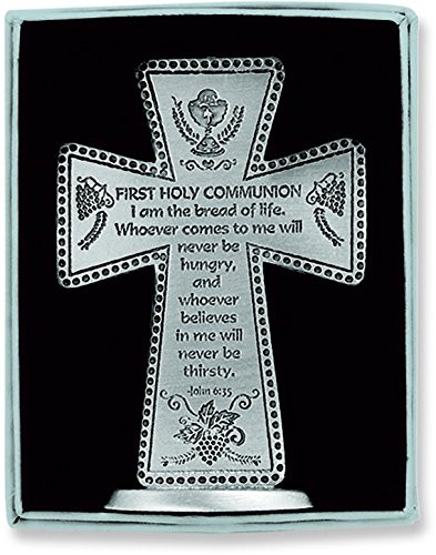 Cathedral Art 3 Inch First Holy Communion Standing Message Cross