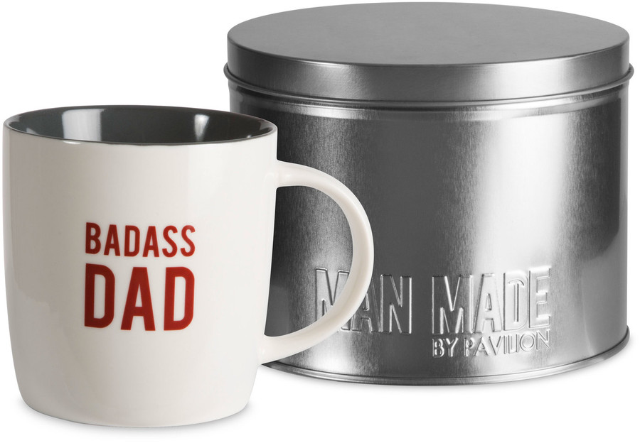 Badass Dad Mug with Gift Tin