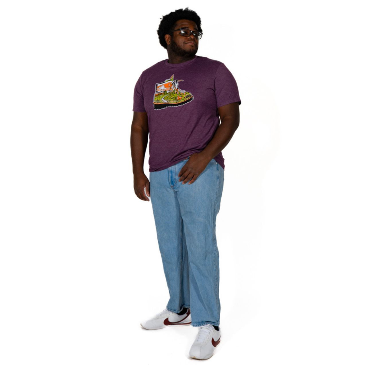 ATC Boot T-shirt in Eggplant - Appalachian Trail Conservancy