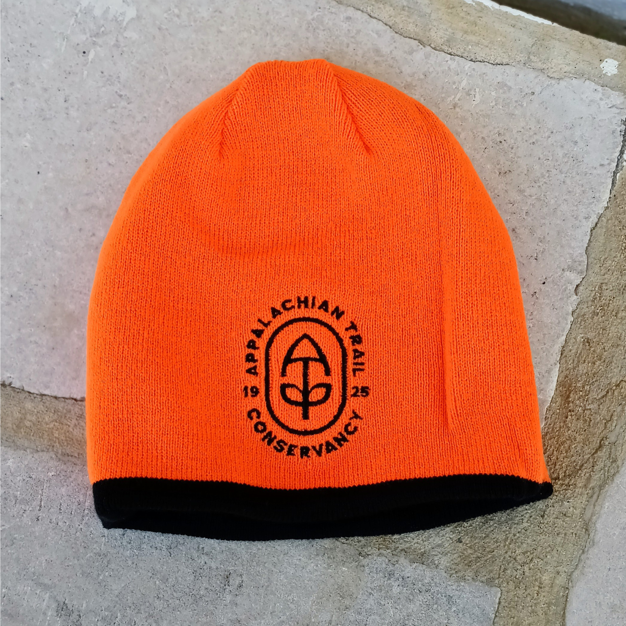 Reversible Blaze Orange Beanie - Appalachian Trail Conservancy