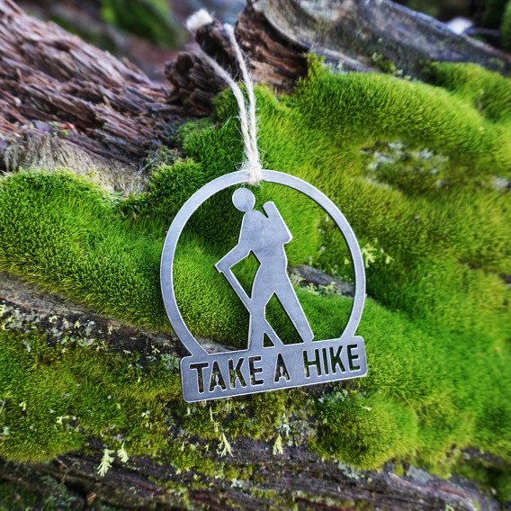 Take a Hike Metal Ornament