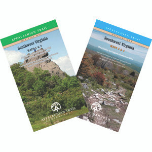 170 miles from Pearisburg on the New River to the Tennessee state line in four maps on two sheets; 2015 edition.