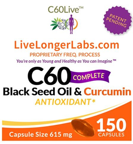 C60 Complete Black Seed Oil & Curcumin Antioxidant Protect yourself