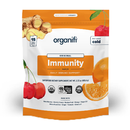 Organifi Immunity - Organic Superfood Immunity Support 15 Single Packets 