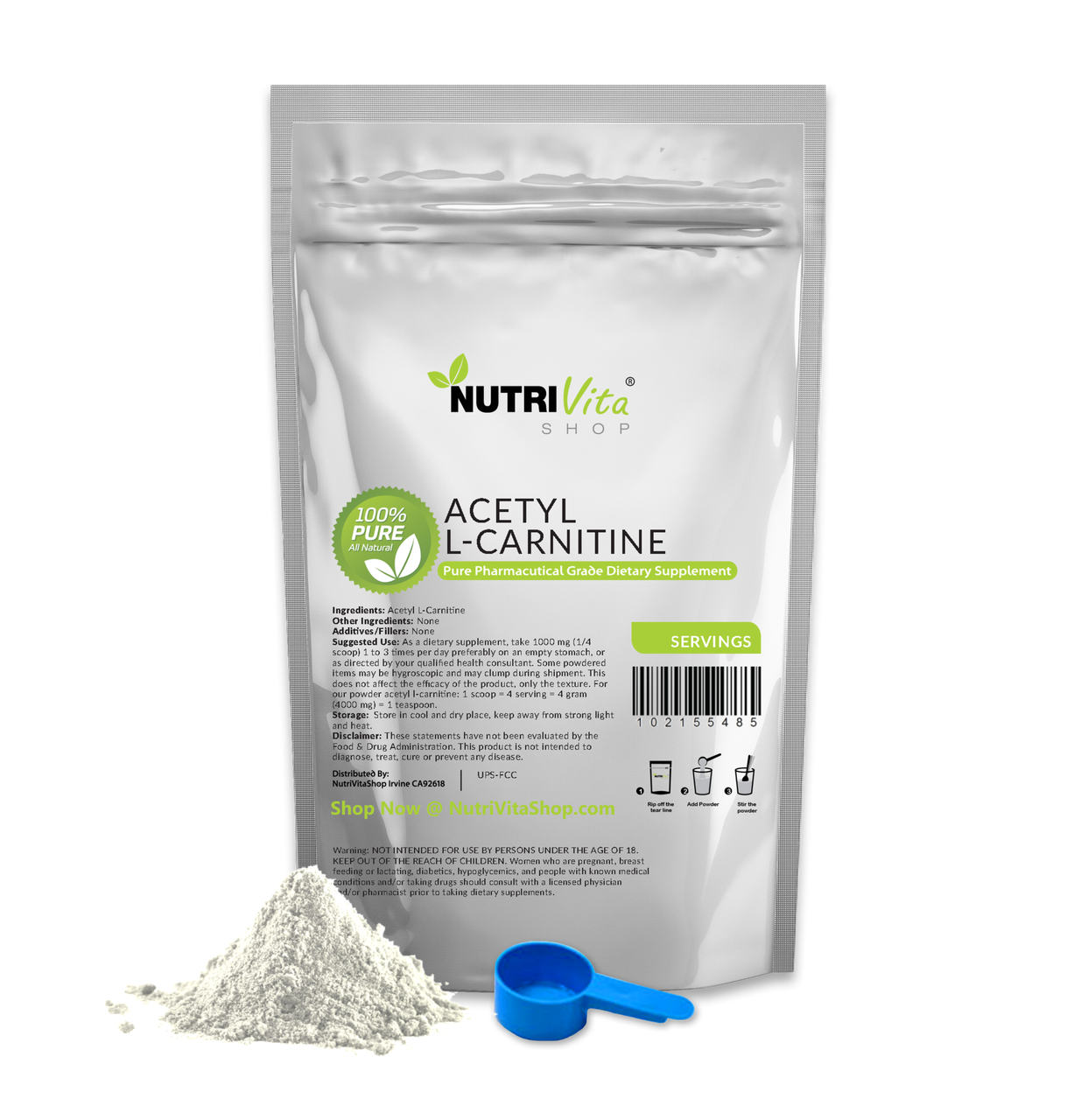 Acetyl L Carnitine Alcar 100 Pure Powder Pharmaceutical Grade