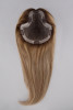 easiPart T 18" brunette hair topper flat lay