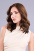 Top Form Lace Human Hair 14" brunette topper side