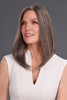 Top Form Lace Human Hair 14" grey topper side