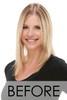Before easiPart XL HD 12" blonde hair topper