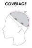 Top Full 12" hair topper placement
