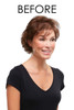 Top Style 12" brunette hair topper Top Style 12" brunette hair topper