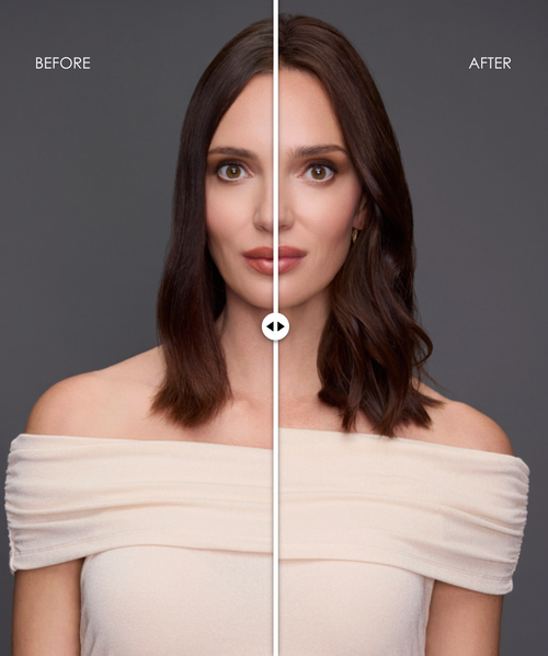 before-after easiPart Medium HH 14" topper