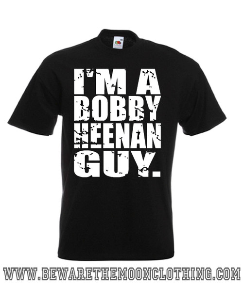Mens black Bobby Heenan guy wrestling T Shirt