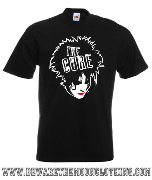 The Cure mens black retro 80s music T Shirt