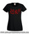 Ladies black Redrum The Shining Horror Movie T Shirt