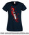 Halloween Michael Myers Knife Retro Horror Movie ladies navy blue T Shirt