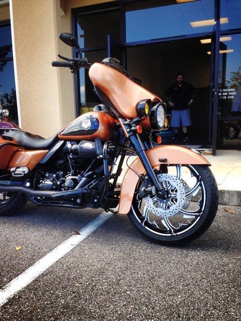 Fury contrast on copper street glide Fury contrast on copper street glide