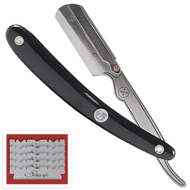 Parker SRB Black Resin Handle Stainless Steel Clip Type Straight