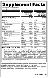 MUTANT MASS 15 LBS TRIPLE CHOCOLATE