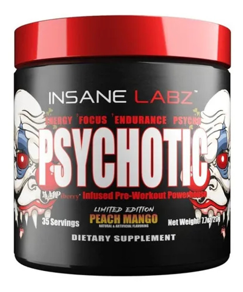 INSANE LABZ INSANE PSYCHOTIC 35 SERV PEACH MANGO
