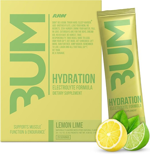 RAW CBUM HYDRATATION STICKS LEMON