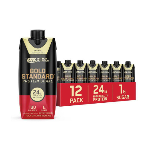 ON GOLD STD PROTEIN SHAKE 325 ML 12 PACK VAINILLA