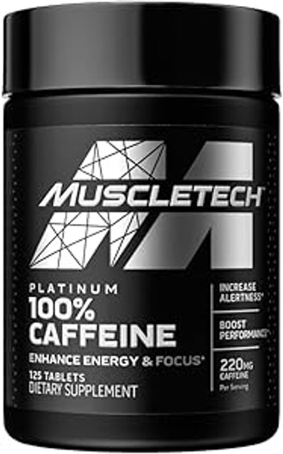 MUSCLE TECH PLATINUM 100 CAFFEINE 125 CT