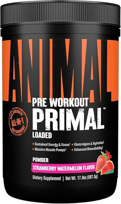 UNIVERSAL ANIMAL PRIMAL POWDER 25 SERV STRAW WATERMELON
