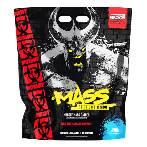 MUTANT MASS XXXTREME 2500 12 LBS VAINILLA ICE CREAM