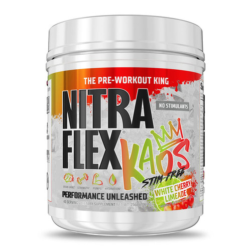 GAT NITRAFLEX KAOS STIM FREE 40 SERV WHITE CHERRY LIME
