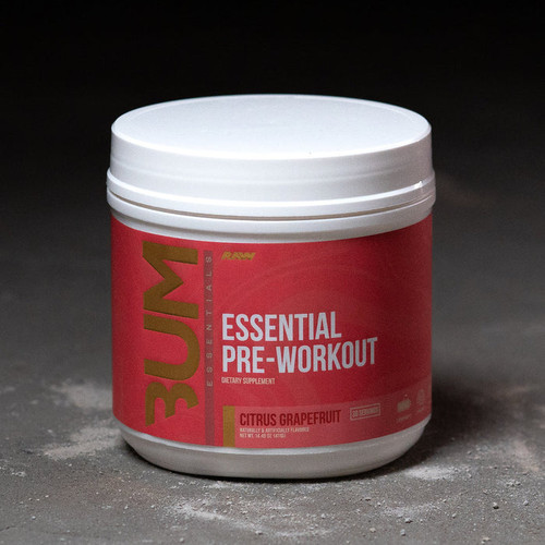 RAW CBUM ESSENTIAL PRE-ENTRENO 30 SERV CITRUS GRAPE FRUIT